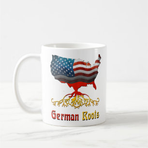 Amerikanischer Deutscher wurzelt Tasse