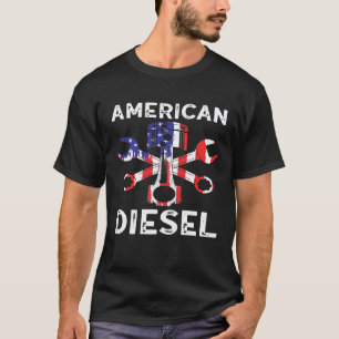 Amerikanischer Diesel Amerikanischer Flagge LKW Me T-Shirt