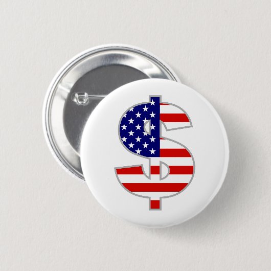 Amerikanischer Dollar Button (Vorne & Hinten)