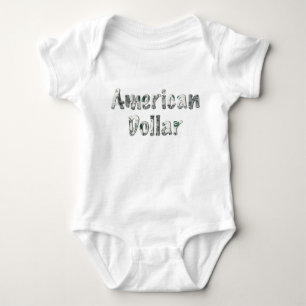 Amerikanischer-Dollar-Geldtypografie – Süßes Baby Strampler