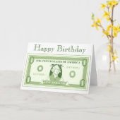 Amerikanischer Dollar Karte (Gelbe Blume)