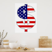 Amerikanischer Dollar Poster (Küche)