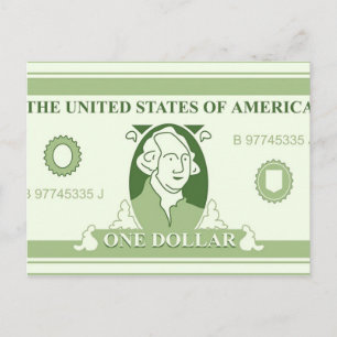 Amerikanischer Dollar Postkarte