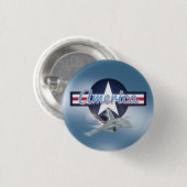 Amerikanischer Düsenjäger Button (Vorne & Hinten)