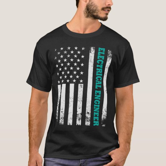 Amerikanischer Elektroingenieur T-Shirt (Vorderseite)