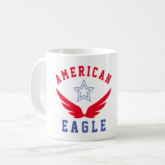 AMERIKANISCHER ELER - FREIHEIT KAFFEETASSE (Vorderseite Links)