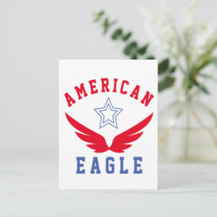 AMERIKANISCHER ELER - FREIHEIT POSTKARTE