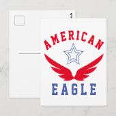 AMERIKANISCHER ELER - FREIHEIT POSTKARTE (Vorne/Hinten)