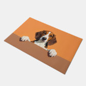 Amerikanischer Englisch Foxhound Fußmatte Kunst (Schrägansicht)