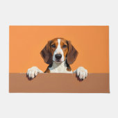 Amerikanischer Englisch Foxhound Fußmatte Kunst (Vorderseite)