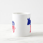Amerikanischer Esel mit "Abstimmung " Kaffeetasse (Mittel)