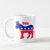 Amerikanischer Esel mit "Abstimmung " Kaffeetasse (Links)