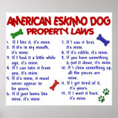 AMERIKANISCHER ESKIMO-DOG PL2 POSTER (Vorne)