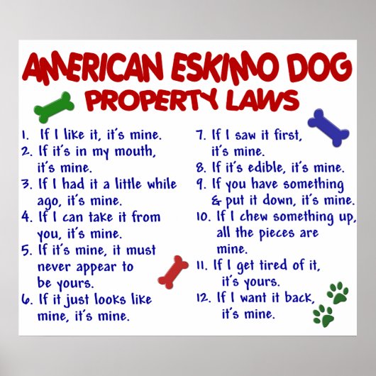 AMERIKANISCHER ESKIMO-DOG PL2 POSTER (Vorne)