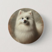 Amerikanischer Eskimo-Hund Button (Vorderseite)