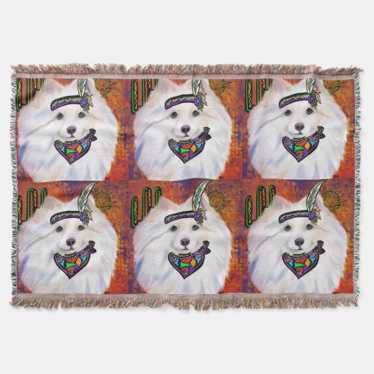 Amerikanischer Eskimo-Hund Decke (Vorderseite)
