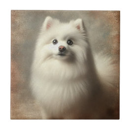 Amerikanischer Eskimo Hund Fliese