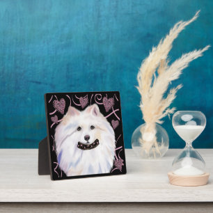 Amerikanischer Eskimo Hund Fotoplatte
