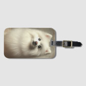 Amerikanischer Eskimo-Hund Gepäckanhänger (Vorderseite (Horizontal))