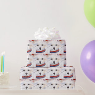 Amerikanischer Eskimo-Hund  Geschenkpapier