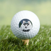 Amerikanischer Eskimo Hund Golfball (Insitu T-Shirt)