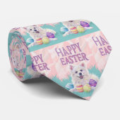Amerikanischer Eskimo Hund Happy Oaster Krawatte (Gerollt)