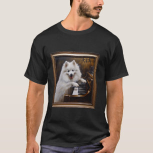 Amerikanischer Eskimo-Hund Klavier Hund 1 T-Shirt