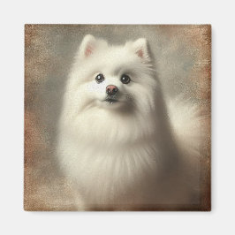 Amerikanischer Eskimo-Hund Magnet