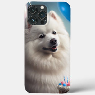 Amerikanischer Eskimo-Hund mit Luftballons zum Geb Case-Mate iPhone Hülle