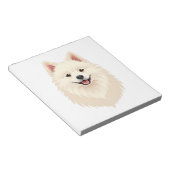 Amerikanischer Eskimo-Hund Notizblock (angewinkelt)