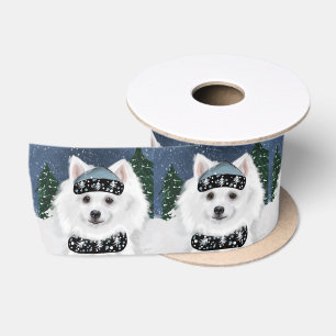 Amerikanischer Eskimo Hund Satinband