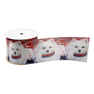 Amerikanischer Eskimo-Hund  Satinband