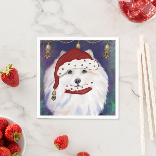 Amerikanischer Eskimo-Hund Serviette (Beispiel)
