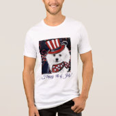 Amerikanischer Eskimo-Hund  Tri-Blend Shirt (Vorderseite)