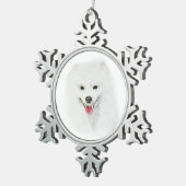 Amerikanischer Eskimo Schneeflocken Zinn-Ornament (Rechts)
