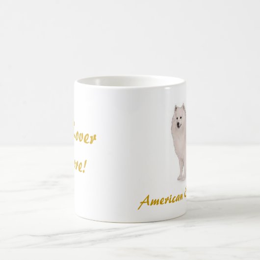 Amerikanischer Eskimohund, Hundeklotz-Liebhaber Kaffeetasse (Mittel)
