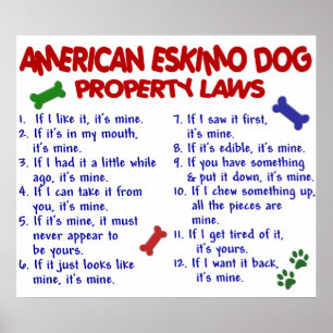 AMERIKANISCHER ESKIMOhund PL2 Poster