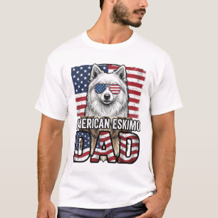 Amerikanischer Eskimovater Patriotischer Vintage-H T-Shirt