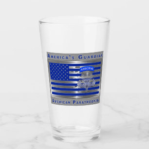 Amerikanischer Fallschirmjäger-Stahl-US-Flagge Glas