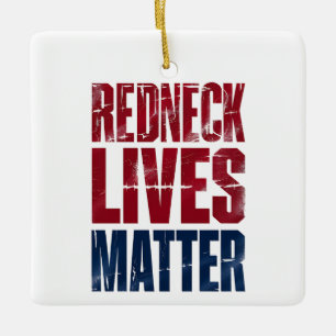 Amerikanischer Feiertag Redneck Angelegenheit 4. J Keramikornament