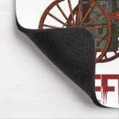 Amerikanischer Feuerwehrmann Mousepad (Ecke)