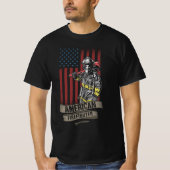 amerikanischer Feuerwehrmann T-Shirt (Vorderseite)