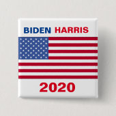 AMERIKANISCHER FLAG BIDEN HARRIS 2020 BUTTON (Vorderseite)