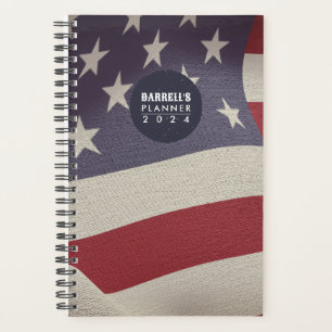 Amerikanischer Flag-eigener einjähriger Webplaner Planer