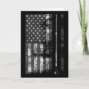 Amerikanischer Flagge Billardstock Süßes Tischspie Karte