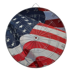 Amerikanischer-Flagge-Dartboard Dartscheibe