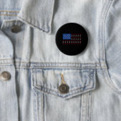 Amerikanischer-Flagge-Disc-Golf-Spieler Männer Fra Button (Beispiel)