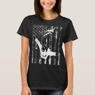 Amerikanischer-Flagge-Fallschirmspringen-USA-Flagg T-Shirt