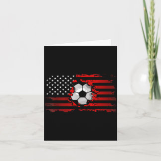Amerikanischer Flagge Fußball Fliegender Bisonrel Karte