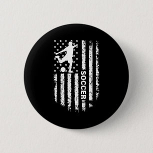 Amerikanischer Flagge Fußballspieler USA Patriotis Button